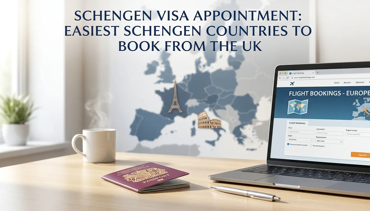Schengen Visa Appointment - Easiest Schengen Countries to Book From the UK
