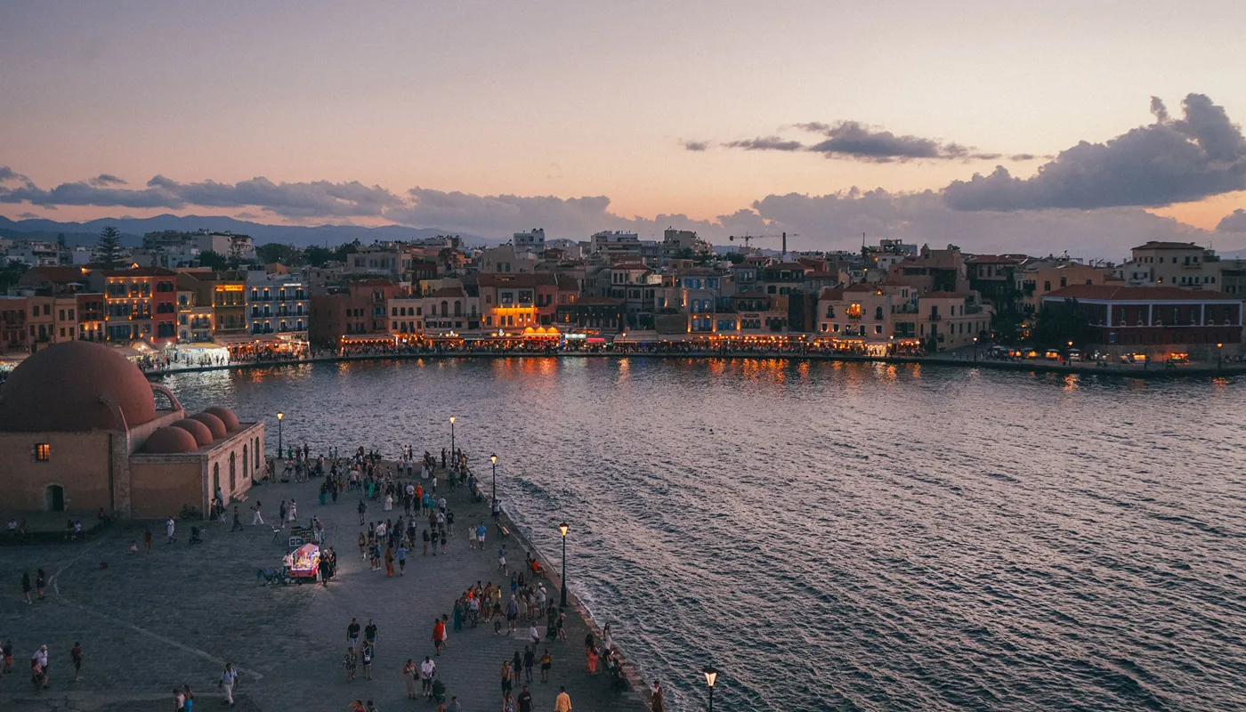 Chania Venetian Harbor Crete