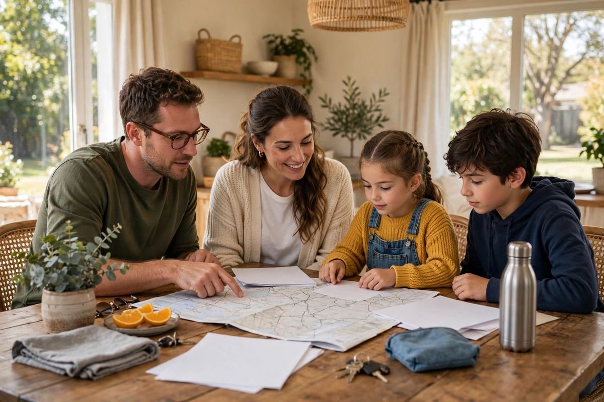 How Much Bank Balance Do You Need for a Schengen Visa from the UK? (2026) 5 Family preparing a sponsored Schengen visa application together